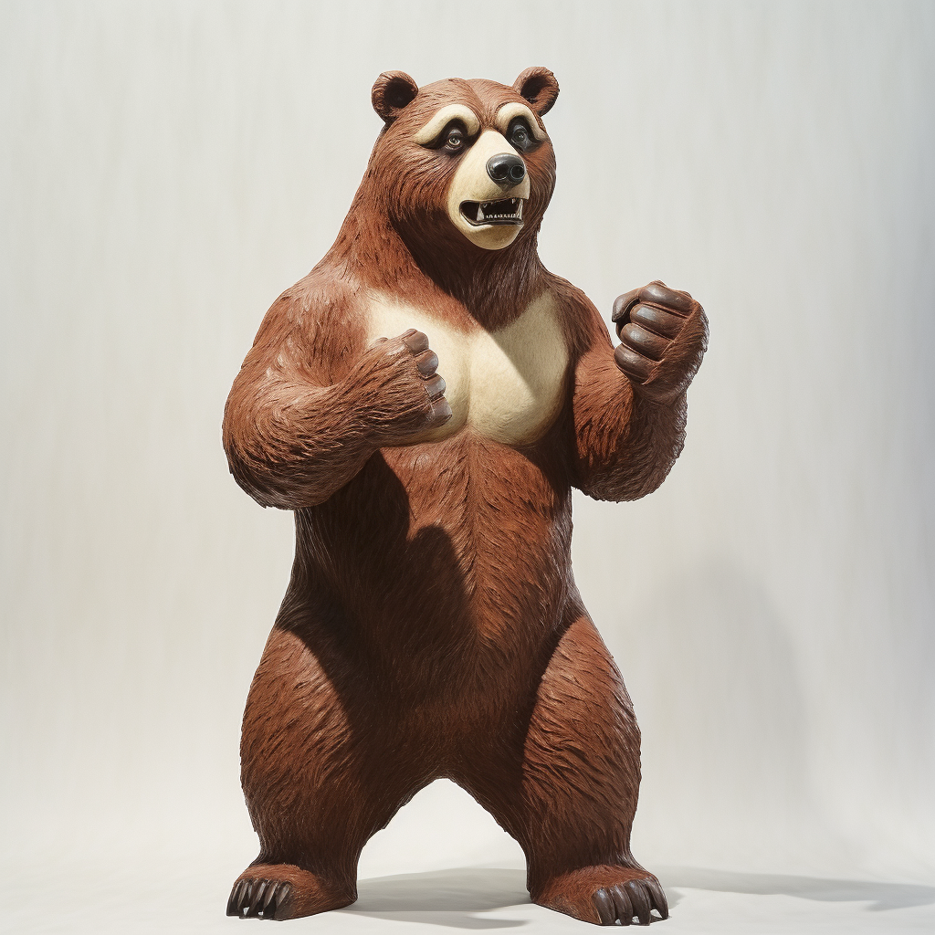 棕熊玩具代加工 PVC公仔盲盒立體樹脂定制廠家