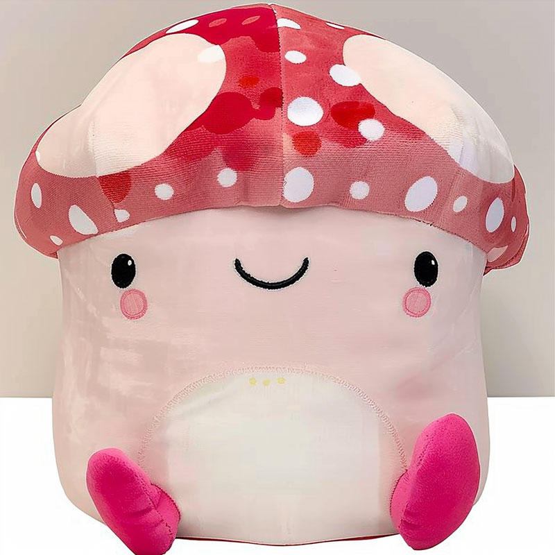 【外貿(mào)爆款玩具】蘑菇毛絨公仔可愛動(dòng)植物抱枕代加工大只毛絨玩偶