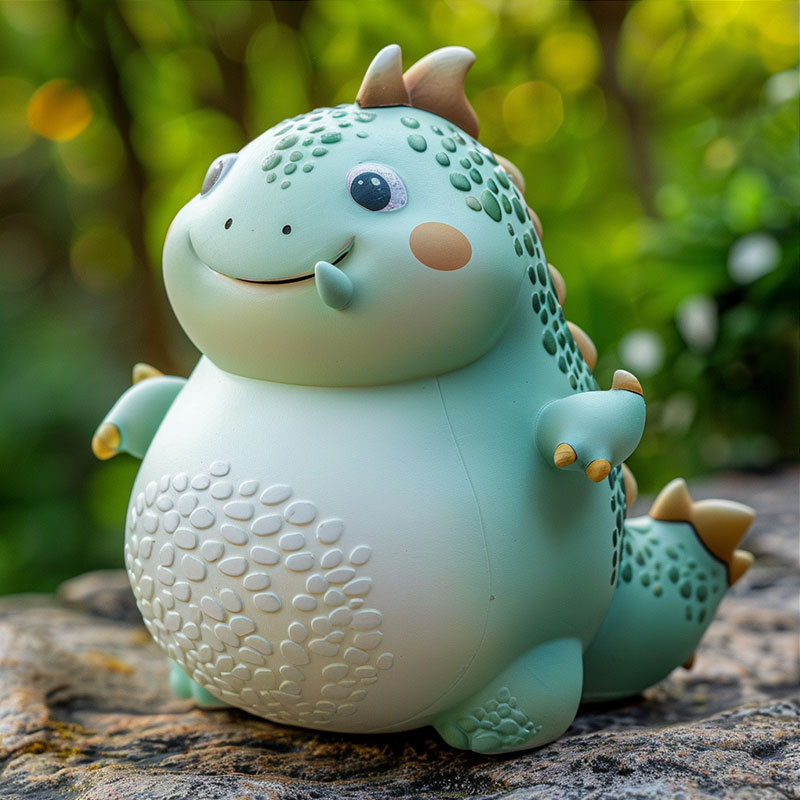 【十二生肖】慢回彈胖小龍解壓玩具塑料硅膠玩偶可愛捏捏樂盲盒