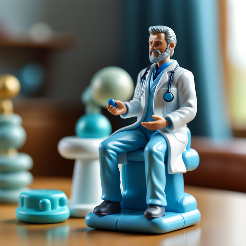 廠家定制玩具醫(yī)生套裝大白褂歐美風(fēng)醫(yī)生塑膠玩具卡通角色盲盒定制